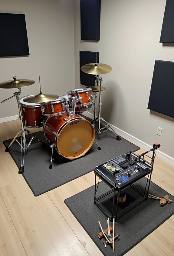 drum practice space requirements