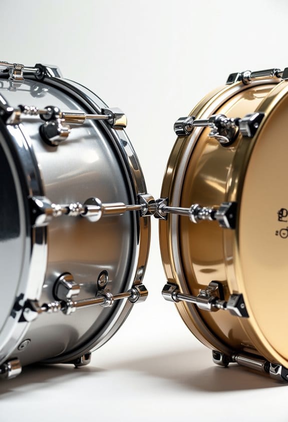 sound differences in drums