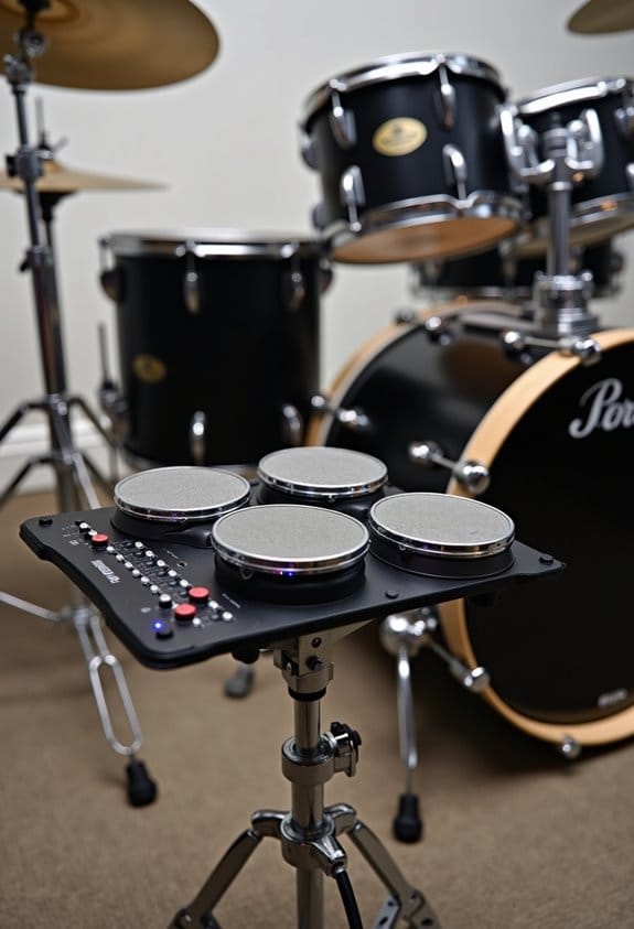 space efficient electronic drum kits