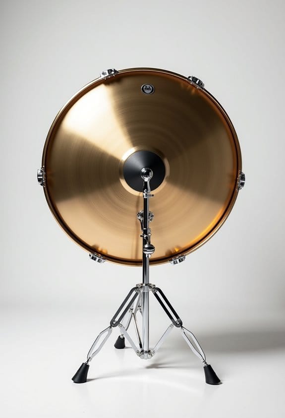 top gong drum supports
