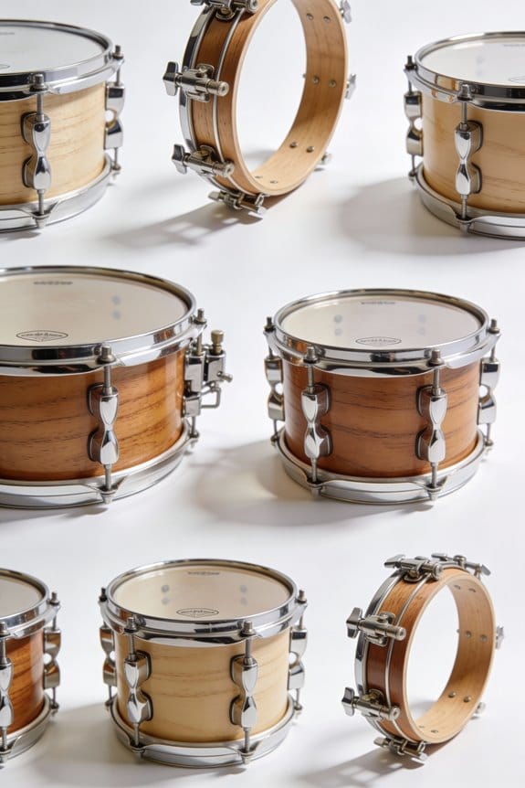 top wood drum hoops